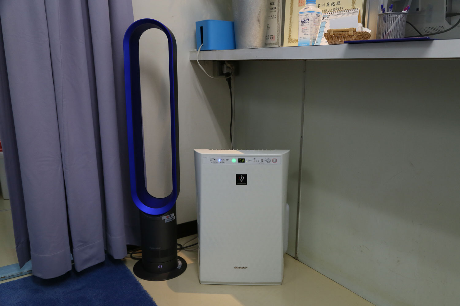 待合室の空気清浄機