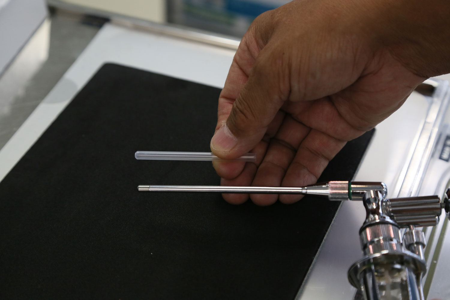 薬剤噴霧器のノズルカバー装着前